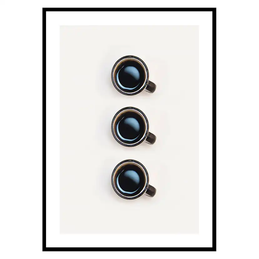 Poster Gallerix Three Cups Of Coffee
