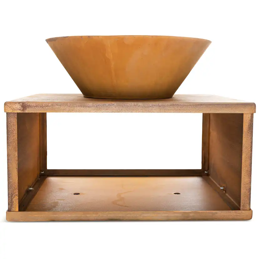 Eldstad Lyfco Cortenstål Skål med Bord