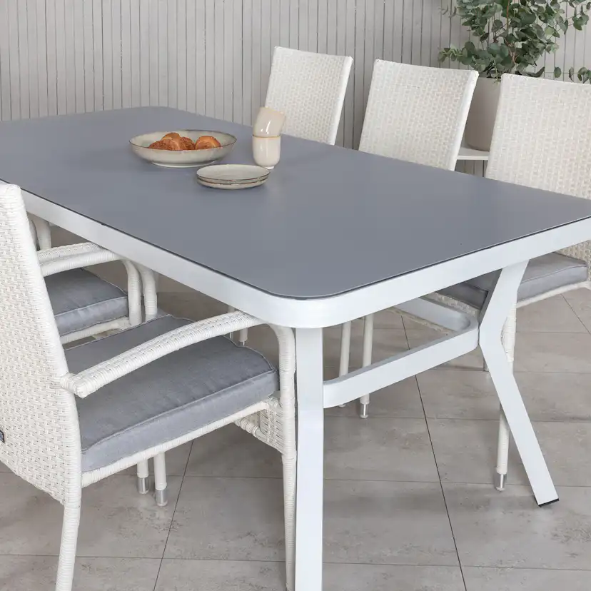 Matgrupp Venture Home Virya 160x90 med 6 Anna Matstolar