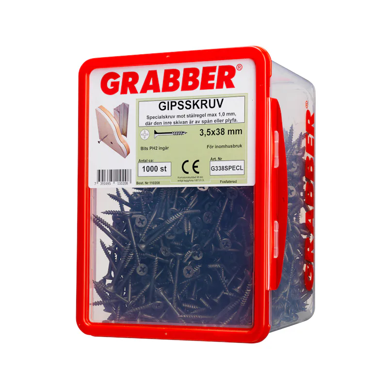 Gipsskruv Grabber med Frigänga