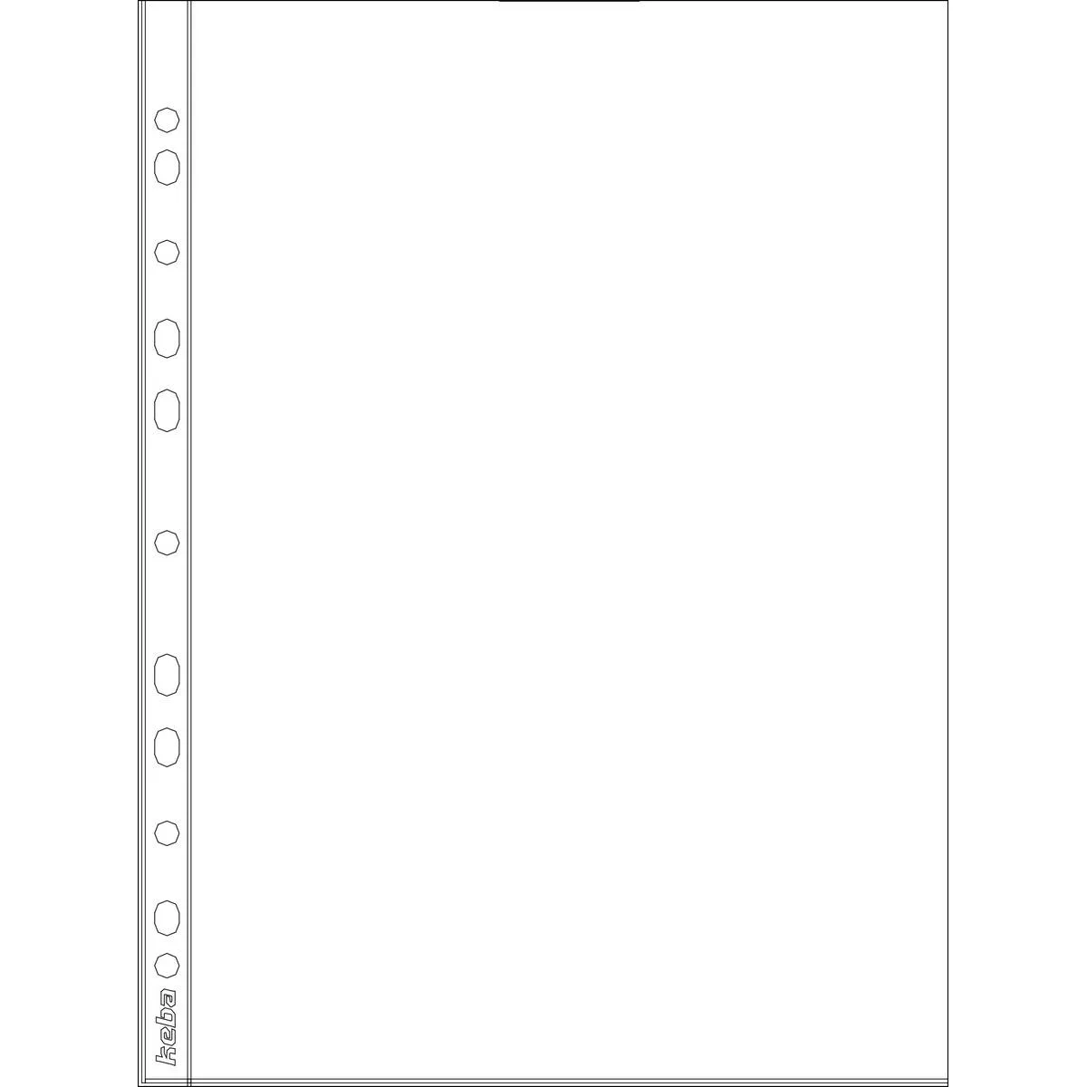 Plastficka KEBA PP A4 0,04 mm 100-pack