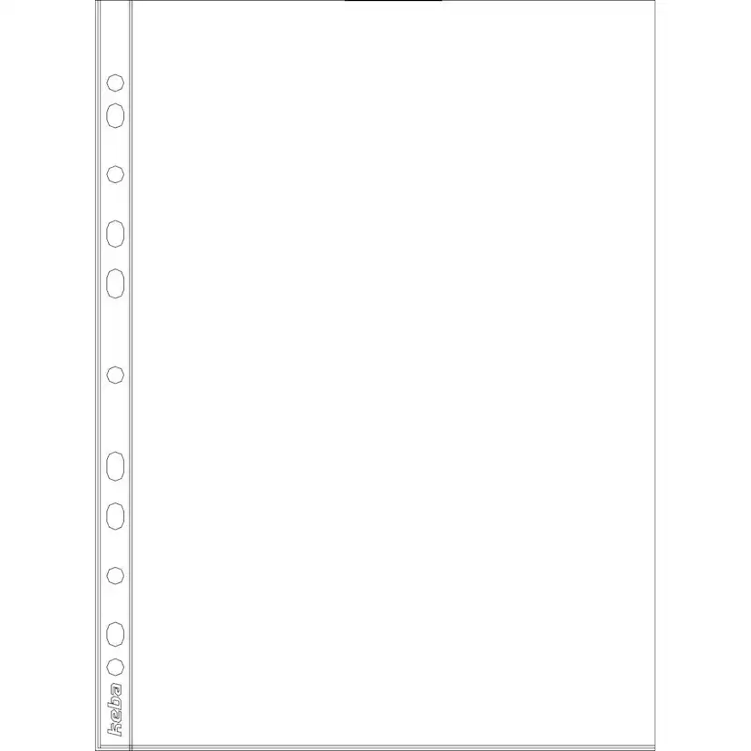Plastficka KEBA PP A4 0,04 mm 100-pack