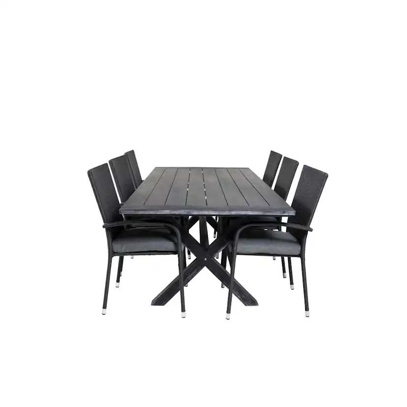 Matgrupp Venture Home Rossi 200 med 6 Asta Stolar