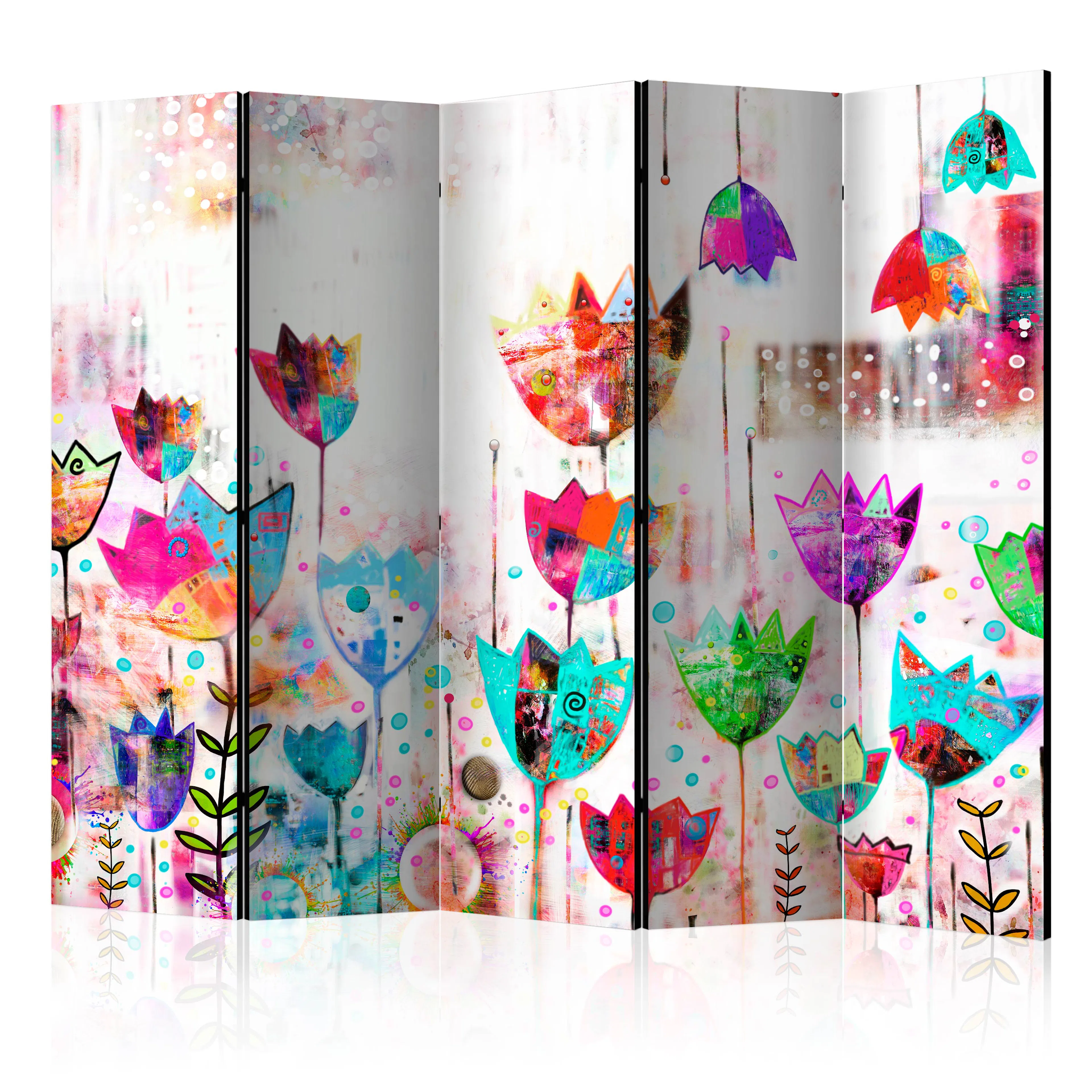 Rumsavdelare Arkiio Colorful Tulips II 225x172 cm