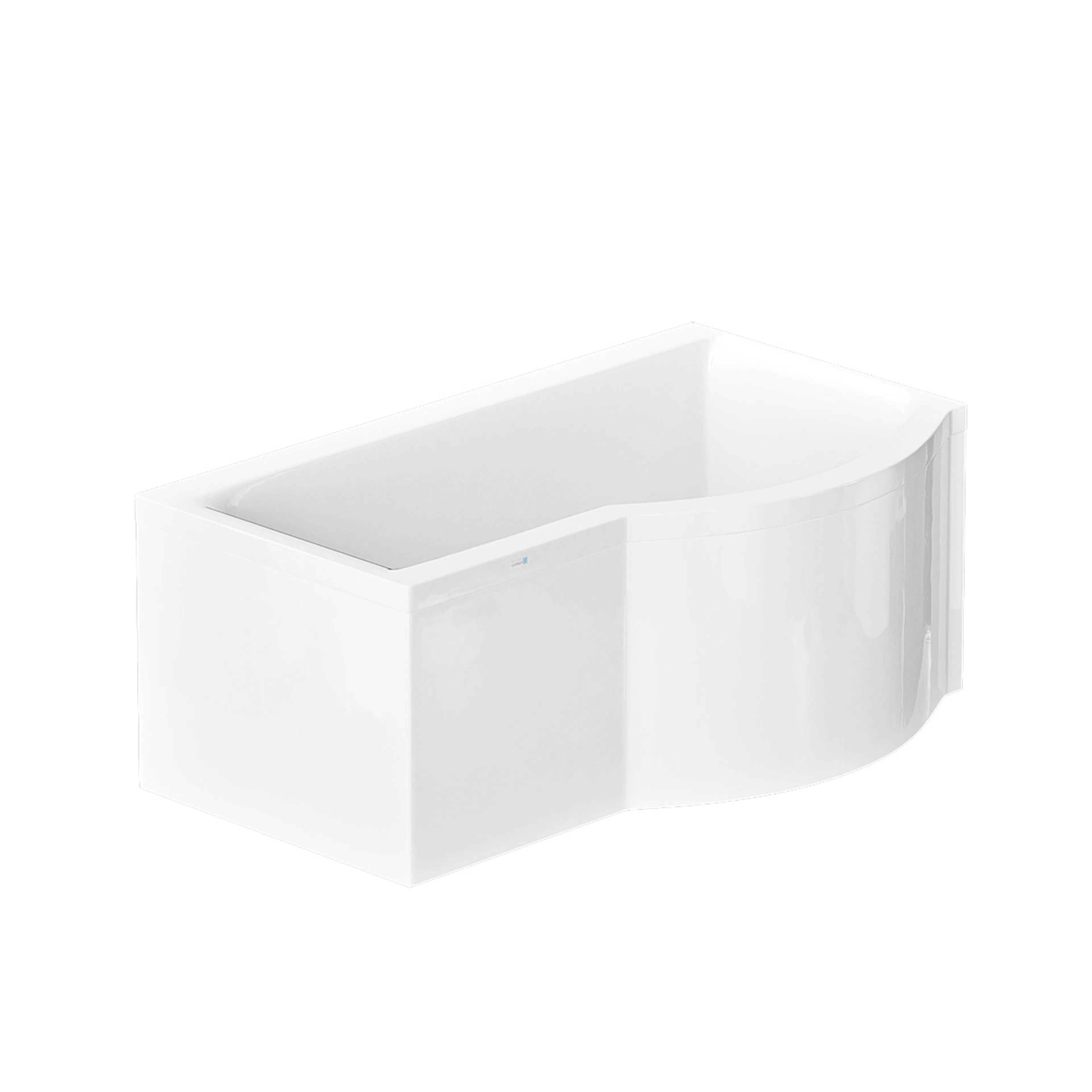 Solvik 1500x900x590 Vit Standard Höger Enkel rygglutning 1500x900x590 mm Vit Standard Höger