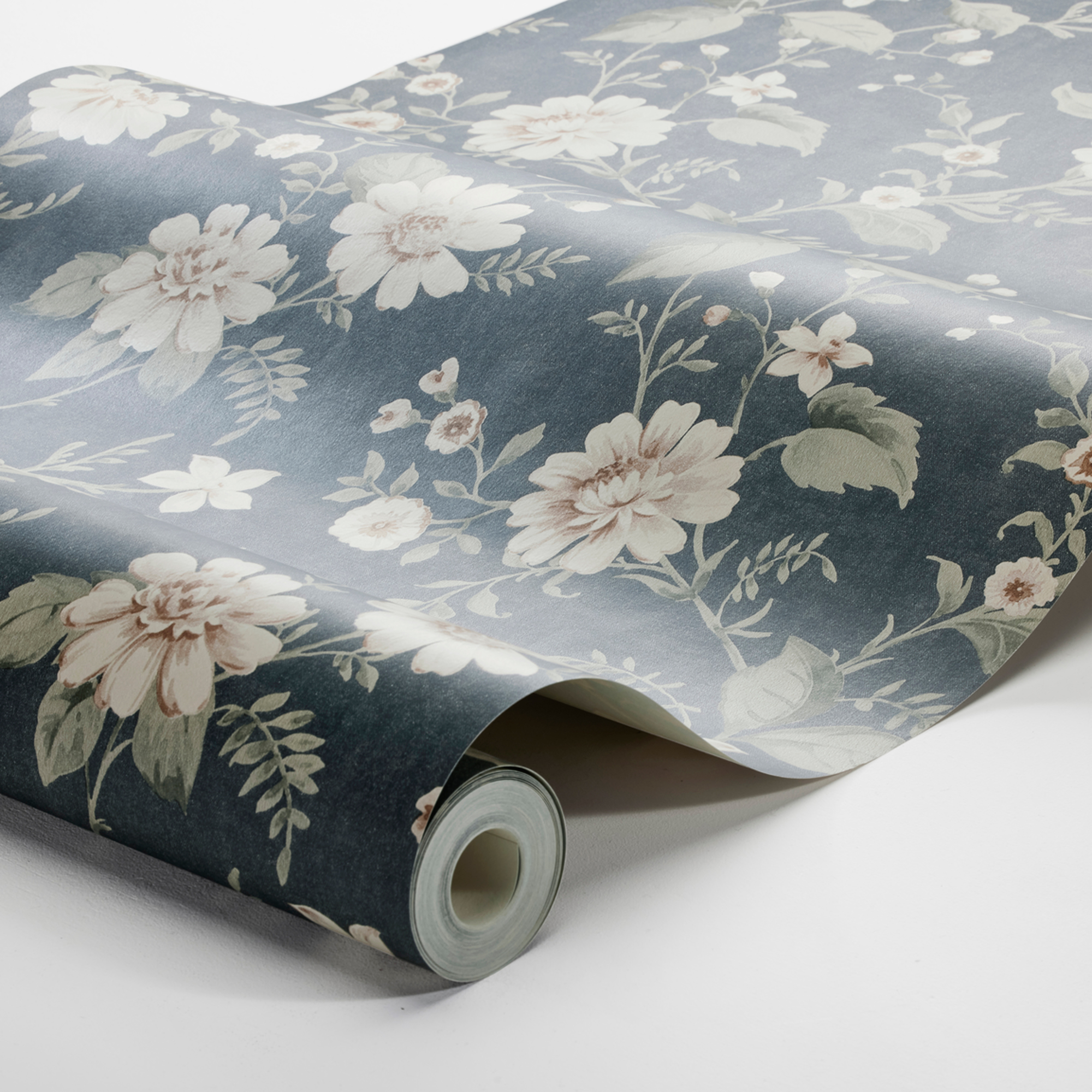 Tapet Boråstapeter Lauras Cottage 3573 Non Woven, Mönstrad Blå