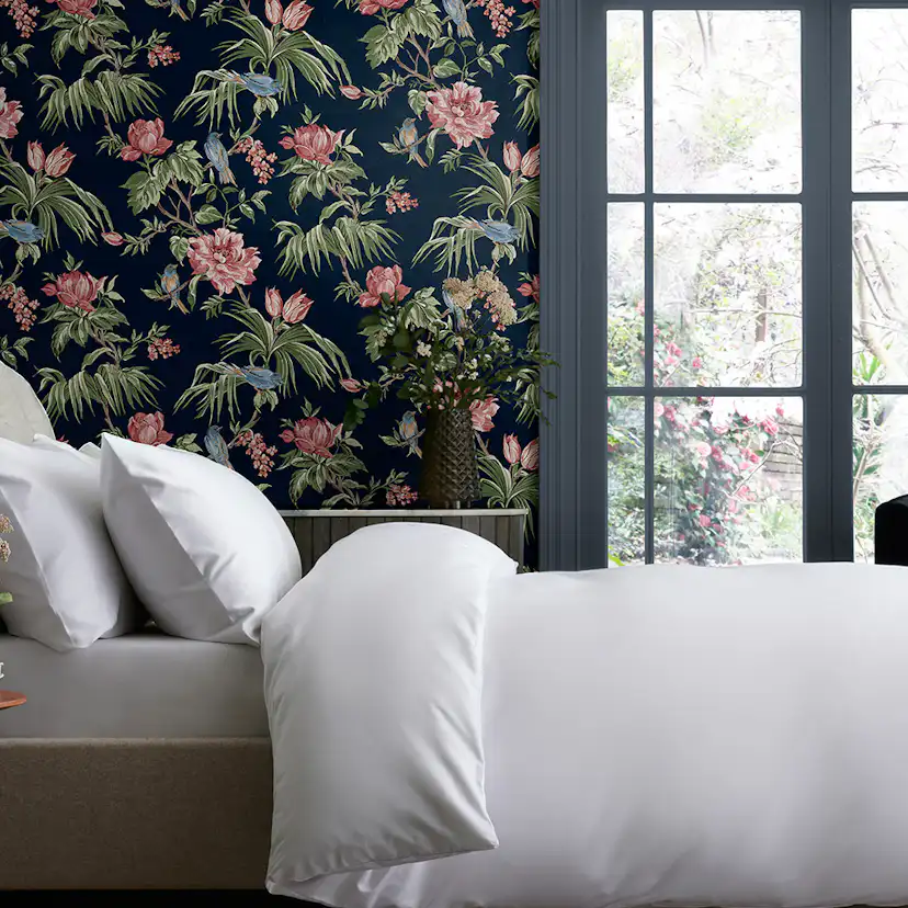 Tapet NEXT Birds & Blooms Navy