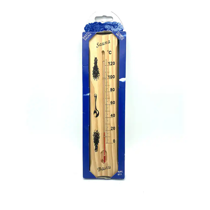Bastutermometer Termometerfabriken Viking +130C Trä