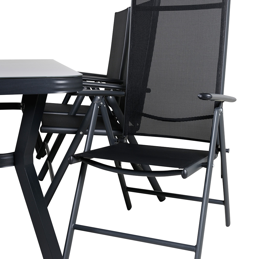 Matgrupp Venture Home Vyn med 6 Bend Matstolar