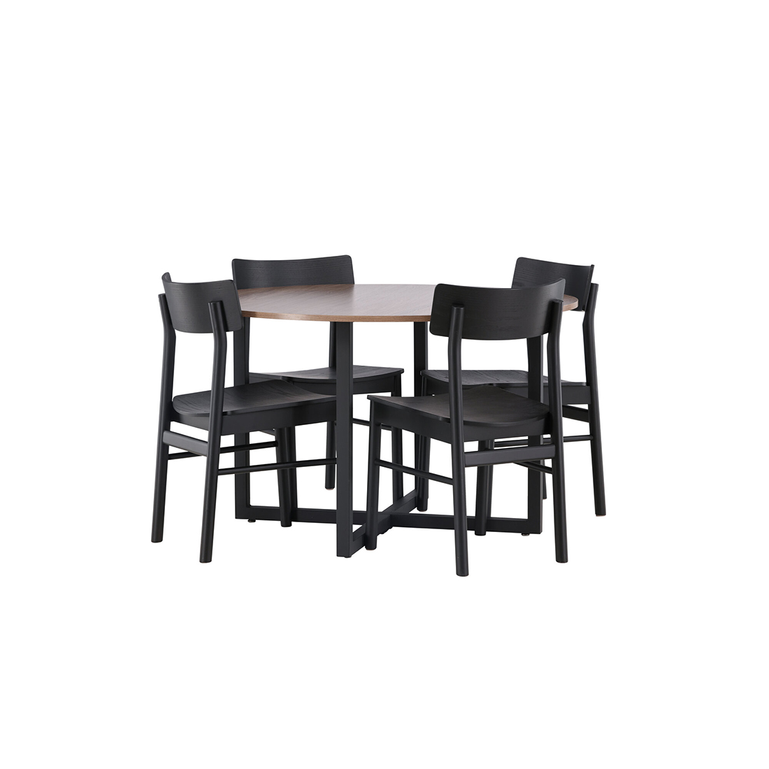Matgrupp Venture Home Durango Ø120 cm med 4st Montros Matstolar