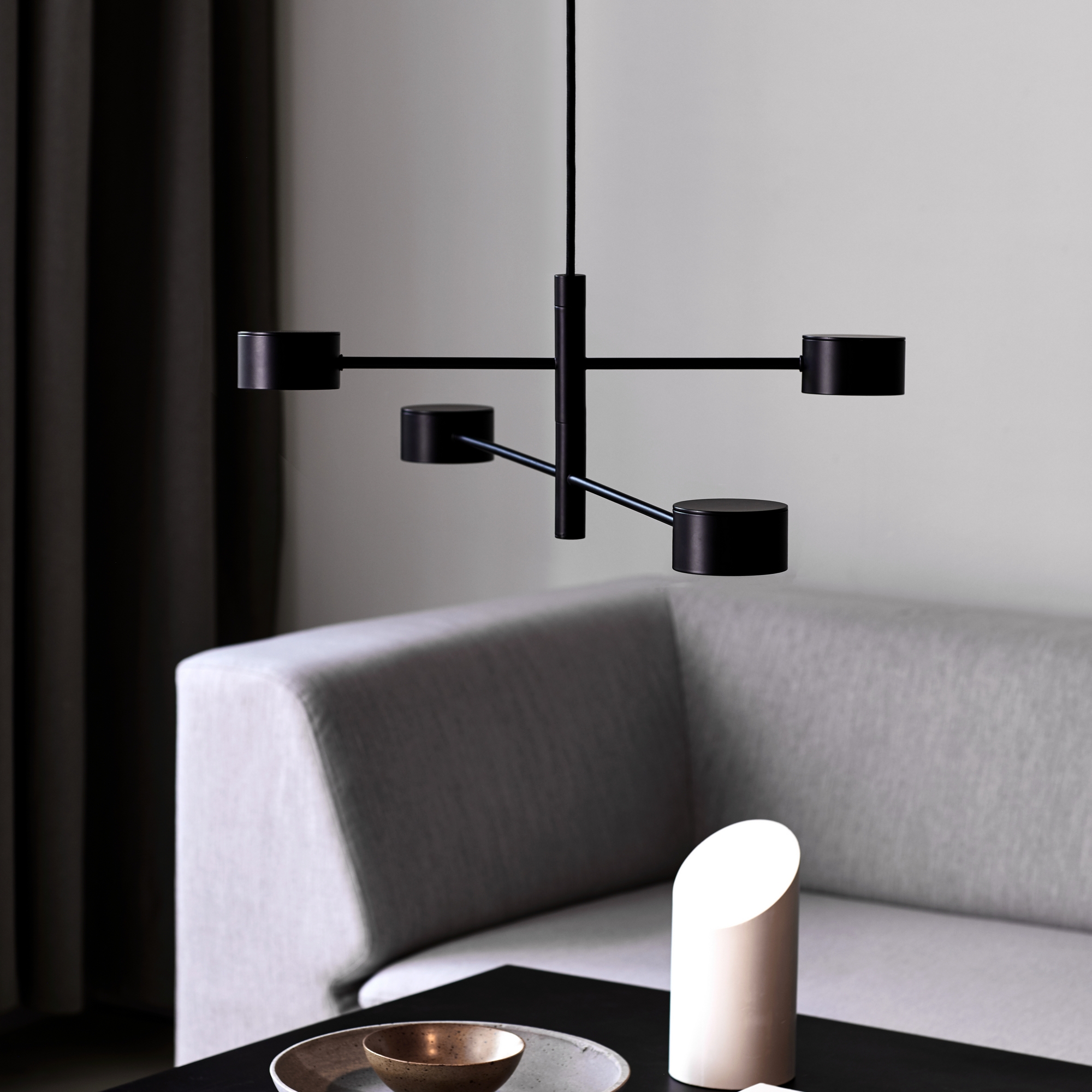 Taklampa Nordlux Clyde 4L Svart