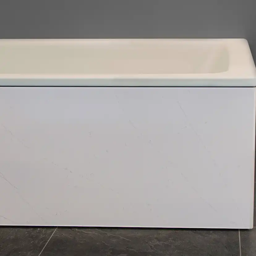Puro Duo badkar med front Eternal Statuario 1800 mm, Eternal Statuario