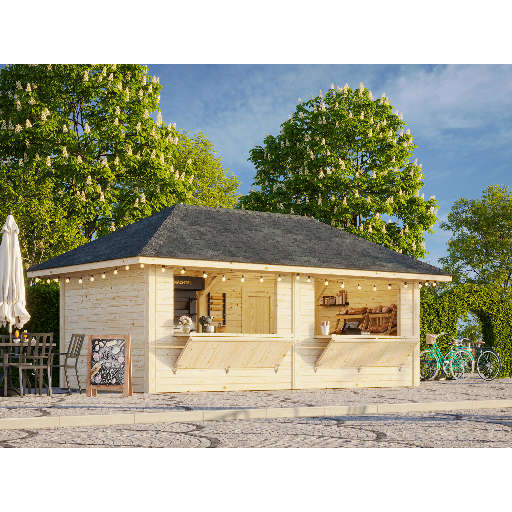 Kiosk Palmako Bianca 16,6 m2 Set 111