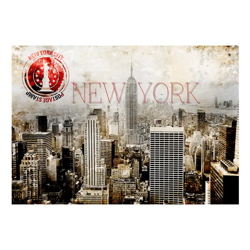 Fototapet Arkiio New York Post Age Stamp