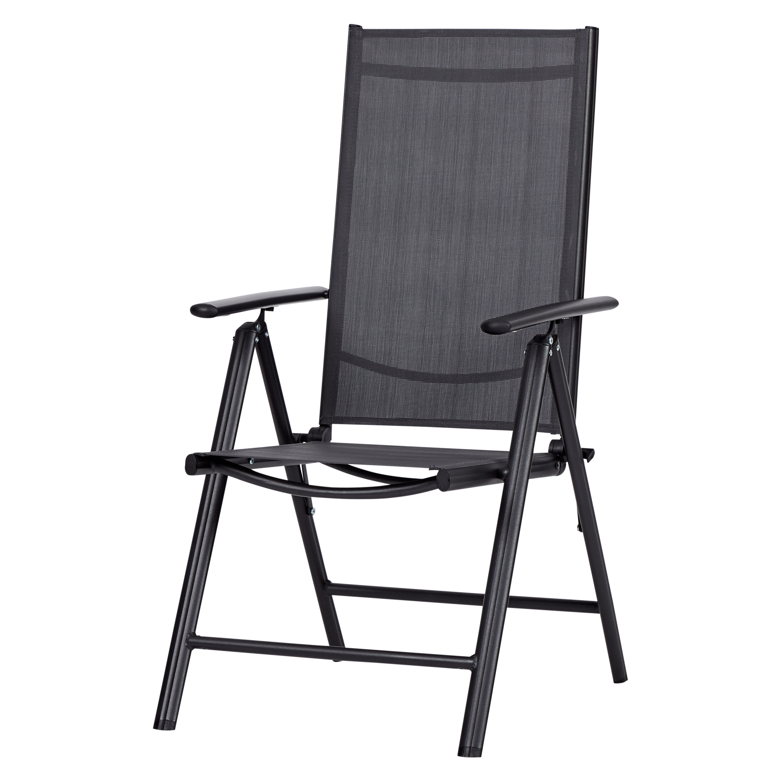 Positionsstol Outfit Hopfällbar & Ställbar Trädgårdsstol i Aluminium/Textil
