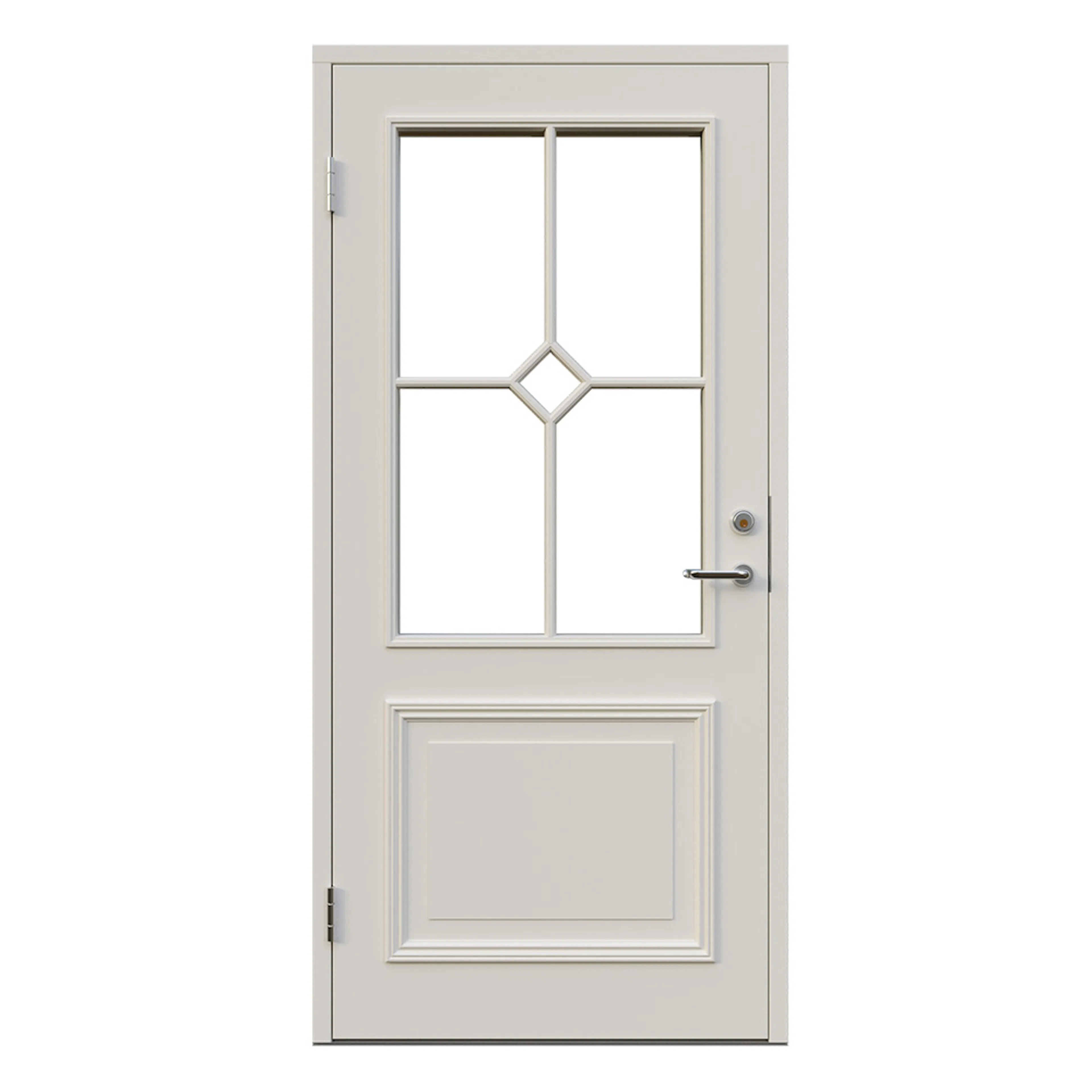 Brenäs glas 10x20 V NCS S-0502-Y BxH: 100x200 cm, S-0502-Y, Vit, Vänster