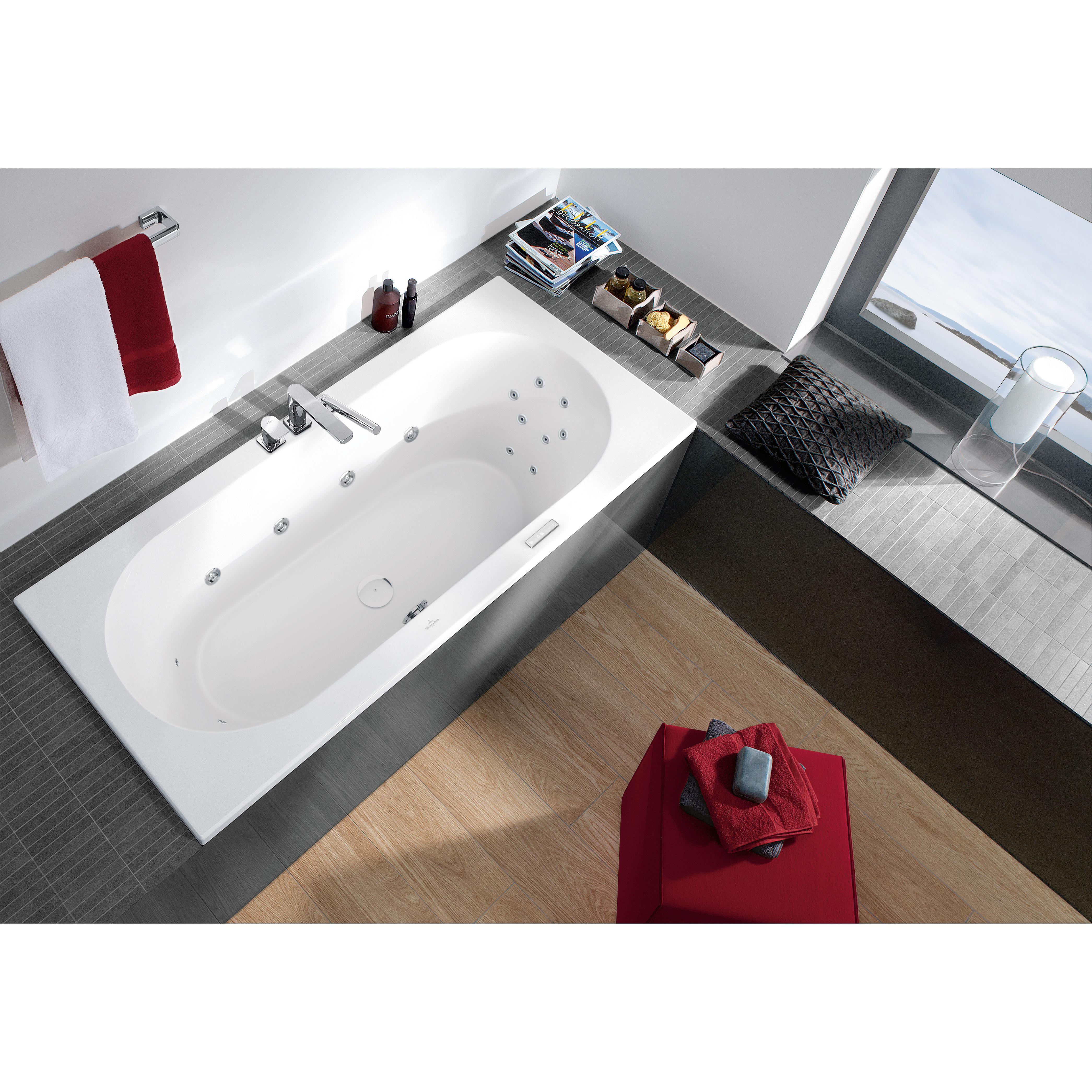 Inbyggnadsbadkar Villeroy & Boch Loop & Friends Oval Insida