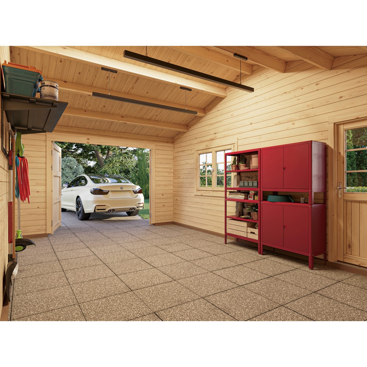 Roger 19,0+33,2 m2 with wooden gate NO Obehandlad