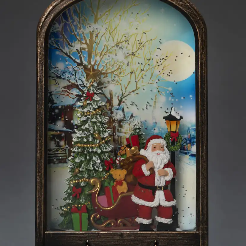 Juldekoration Gnosjö Konstsmide Vattenfylld Lykta Tomte och Julgran
