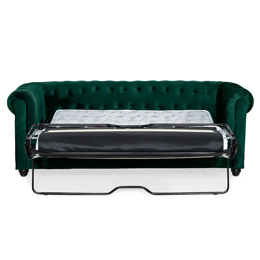 Bäddsoffa Manor House Chesterfield Lyx 3-sits Sammet