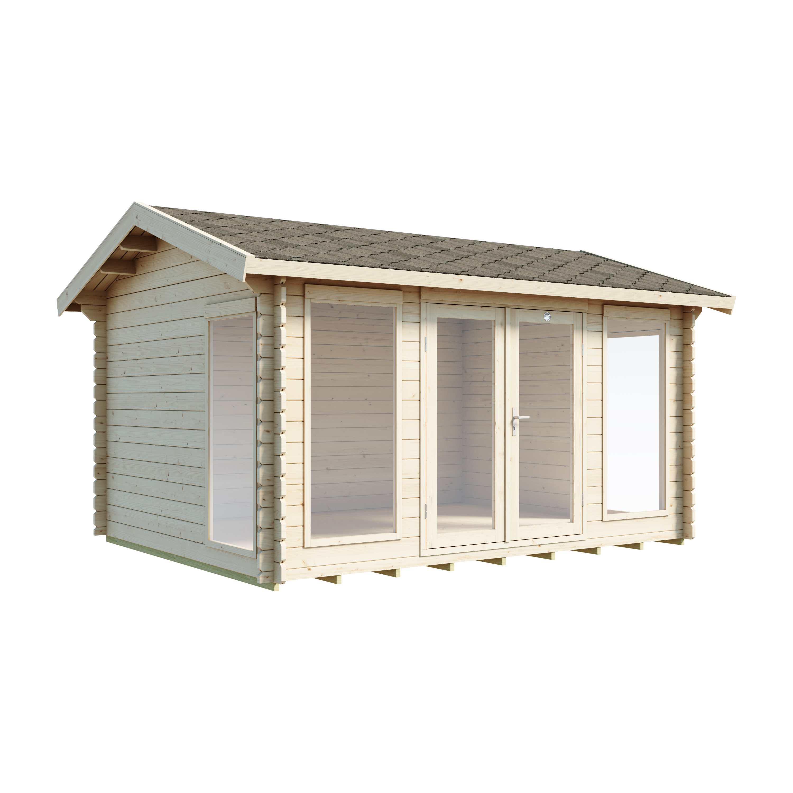 Friggebod Luoman Lillevilla 342 11,7 m² Byggsats Förråd i Trä med Sadeltak