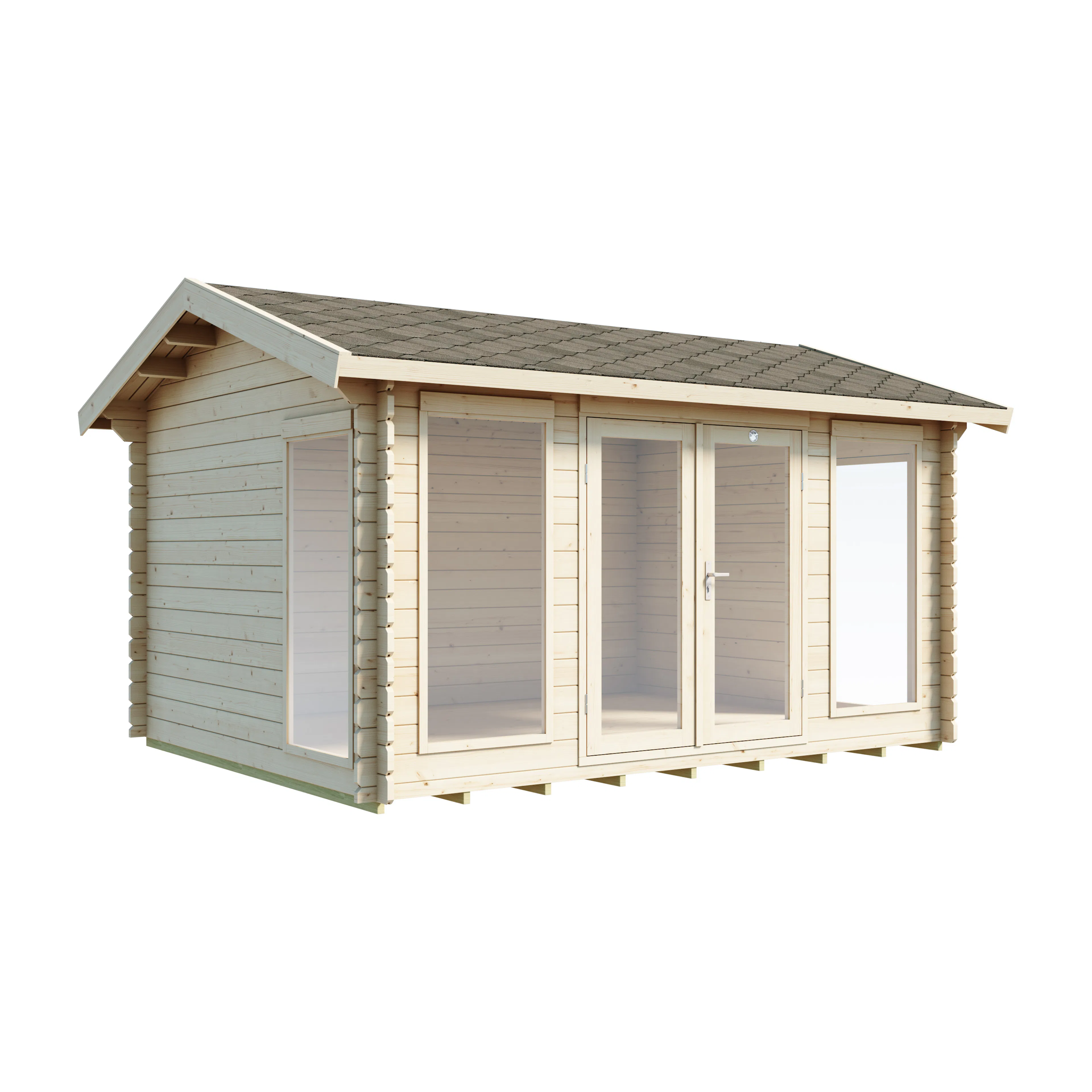 Friggebod Luoman Lillevilla 342 11,7 m² Byggsats Förråd i Trä med Sadeltak