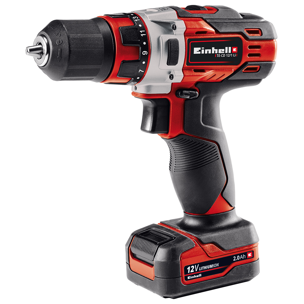 Borrskruvdragare Einhell TE-CD 12/1 Li (2x2,0 Ah)