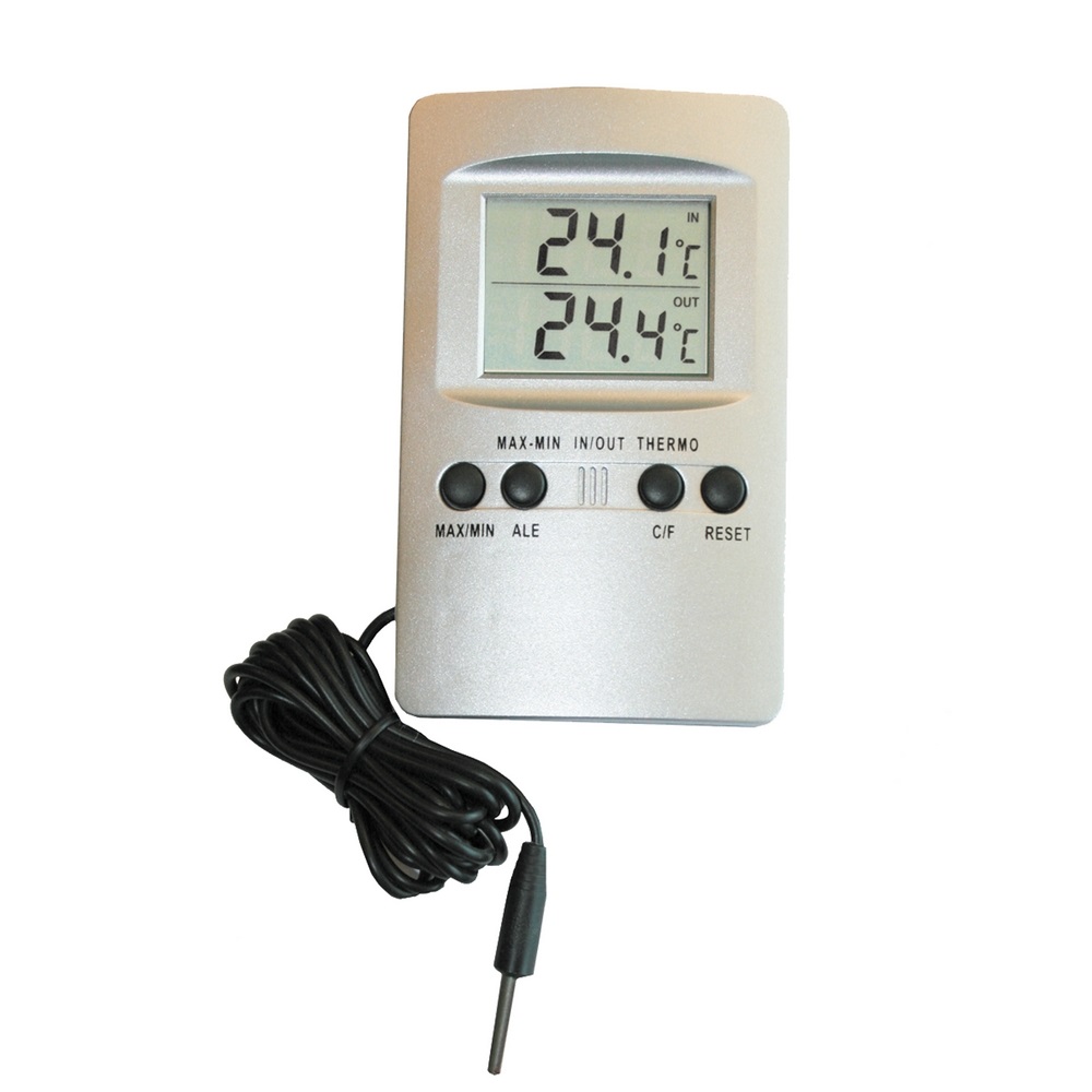 Digital Termometer Ventus WA110 Inne/Ute med Temperaturvarningslarm