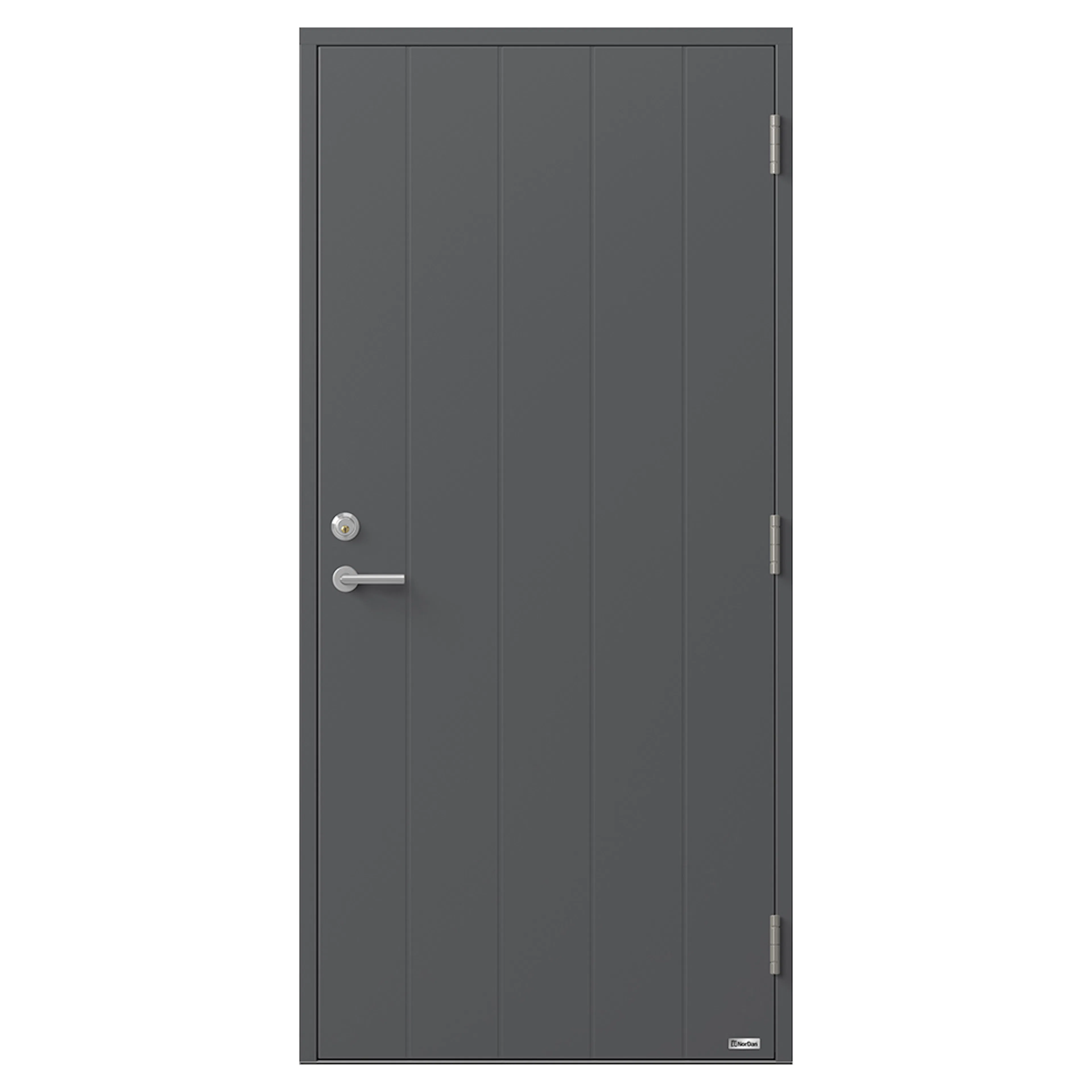 Stenbocken 871 9X21 V NCS S-7000-N BxH: 90x210 cm, Vänster, S-7000-N, Grå