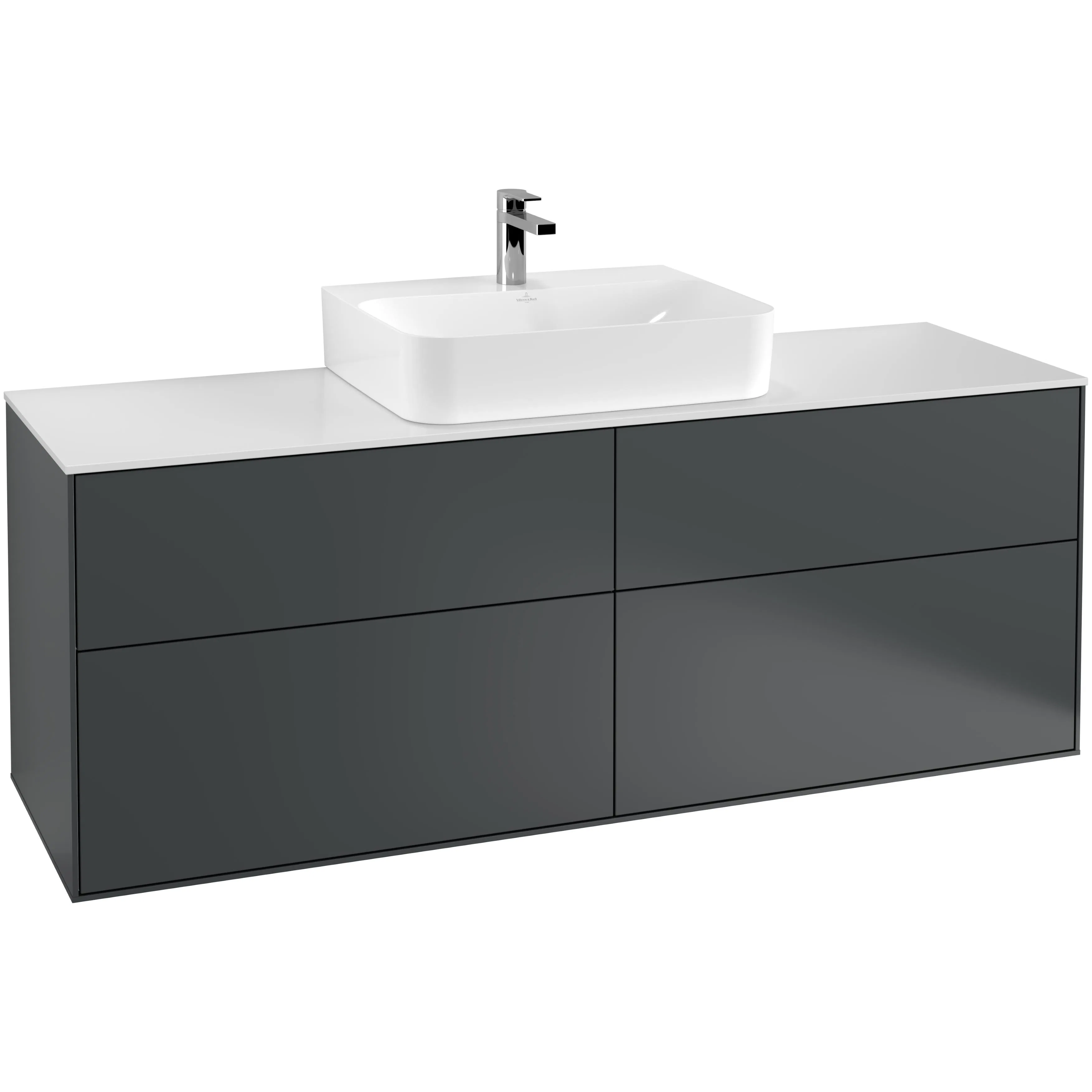 Tvättställsskåp Villeroy & Boch Finion med 4 Lådor och Bänkskiva för Centrerat Tvättställ