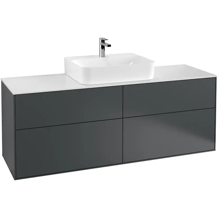 Tvättställsskåp Villeroy & Boch Finion med 4 Lådor och Bänkskiva för Centrerat Tvättställ