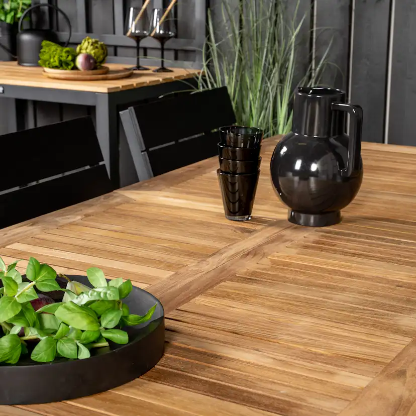 Matgrupp Venture Home Perla 160/240 med 8 Lova Matstolar