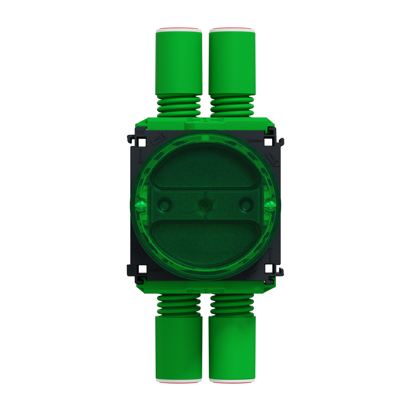 Apparatdosa Schneider Electric Multifix med lock för dubbel-/trippelgips 24-39mm