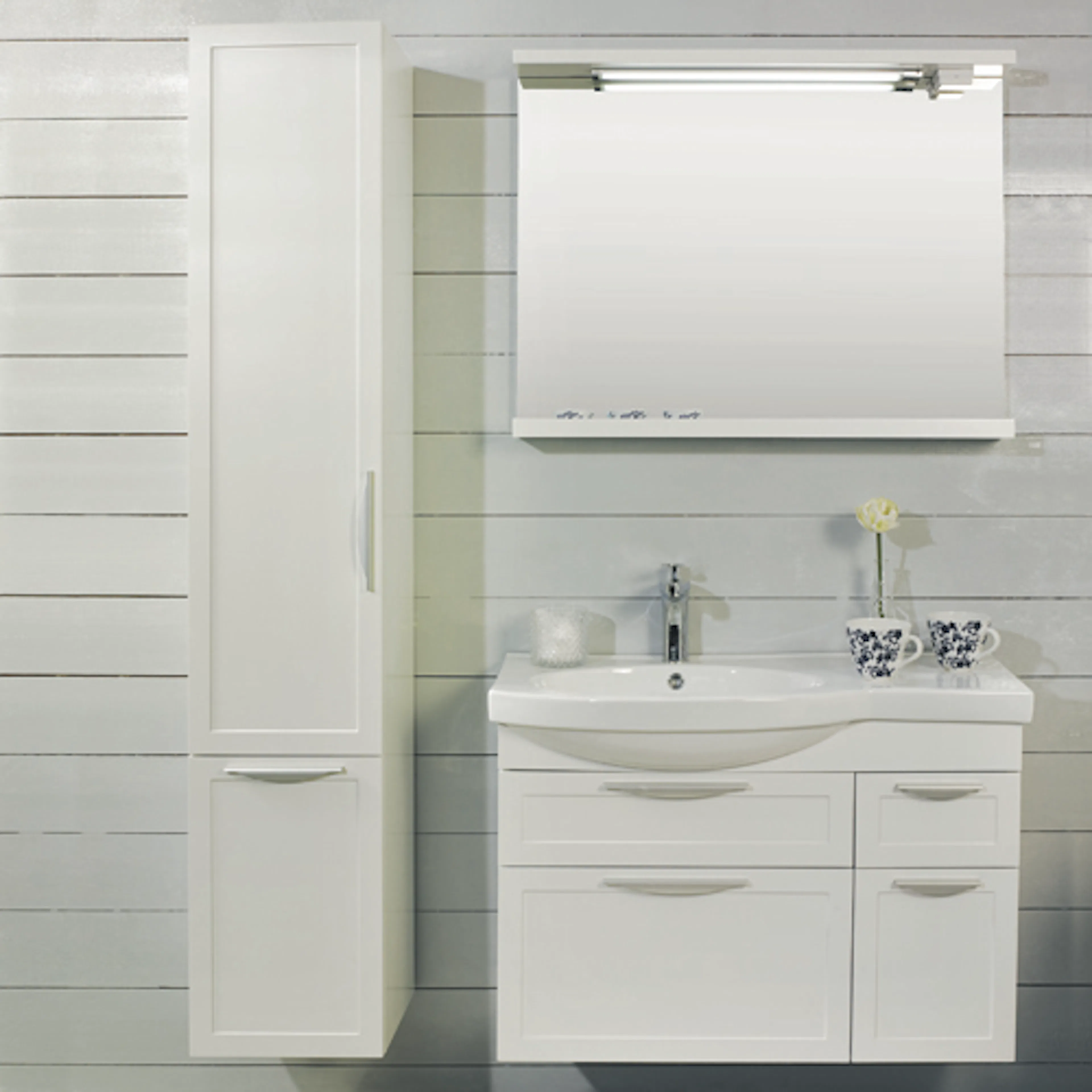 Möbelpaket Noro Ocean 900 Vit Ramlucka