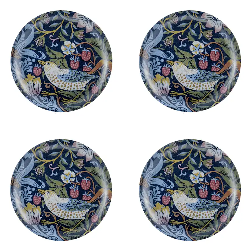 Glasunderlägg Åry Trays Strawberry Thief