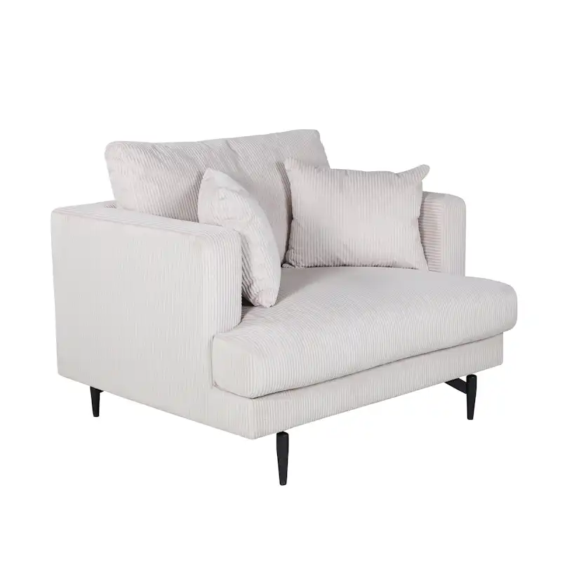 Fåtölj Venture Home Sofia Manchester Beige Sittbredd 106 cm