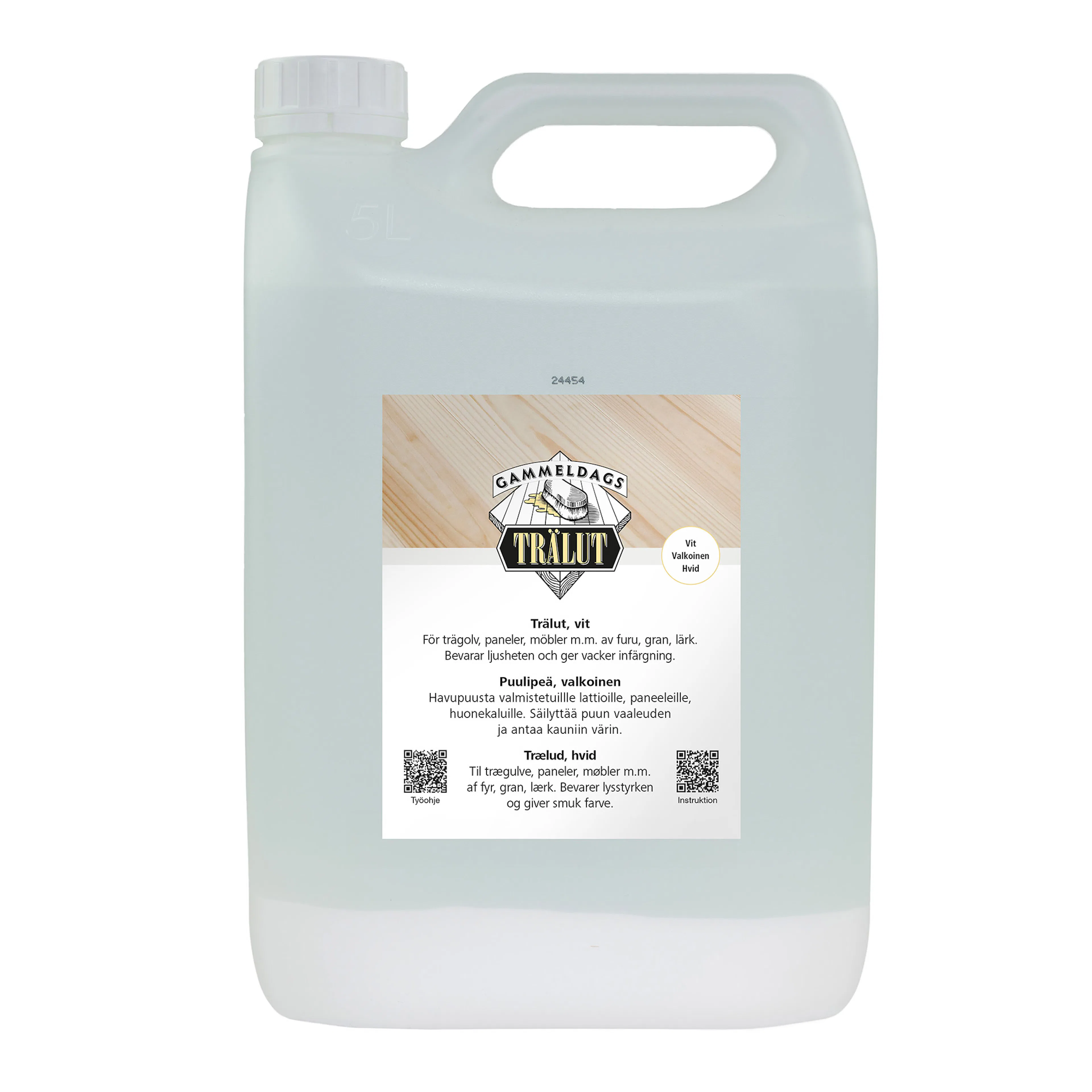 TRÄLUT GAMMELDAGS VIT 5 L 5 liter