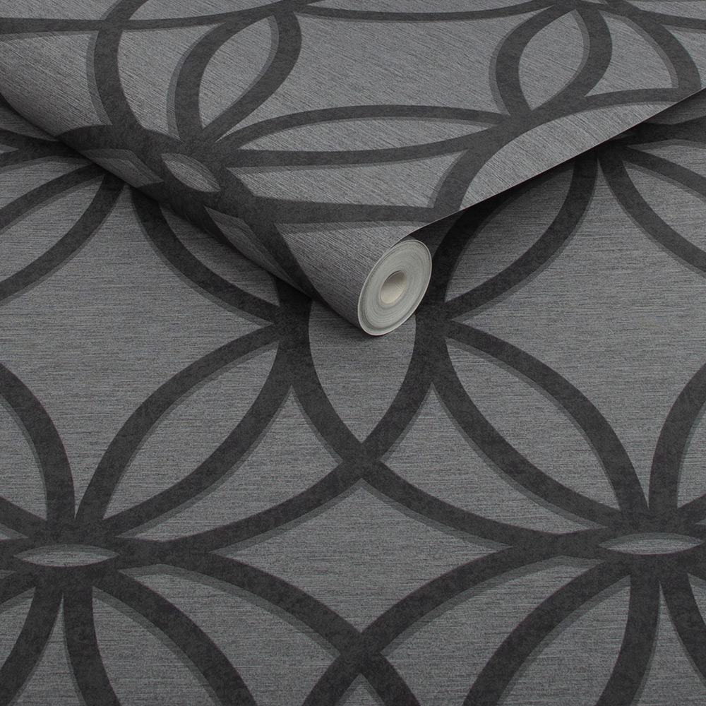 Tapet NEXT Luxe Eclipse Charcoal