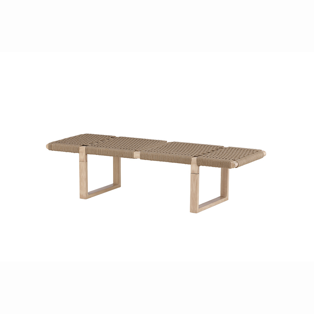 Bänk Vind Ängön Naturfärgad Sittbänk Rep & Trä 140 cm