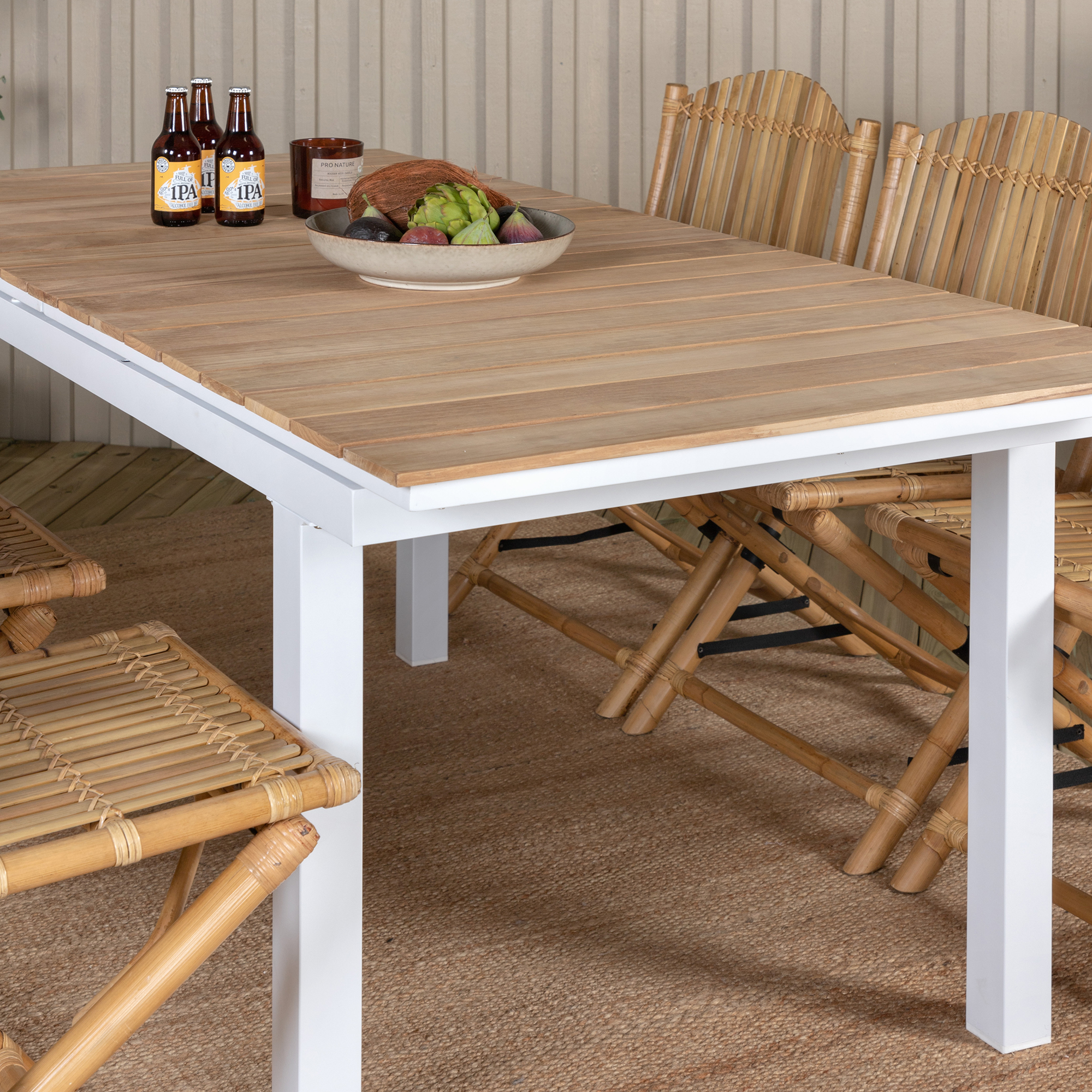 Matgrupp Venture Home Mendi med 6 Cane Stolar