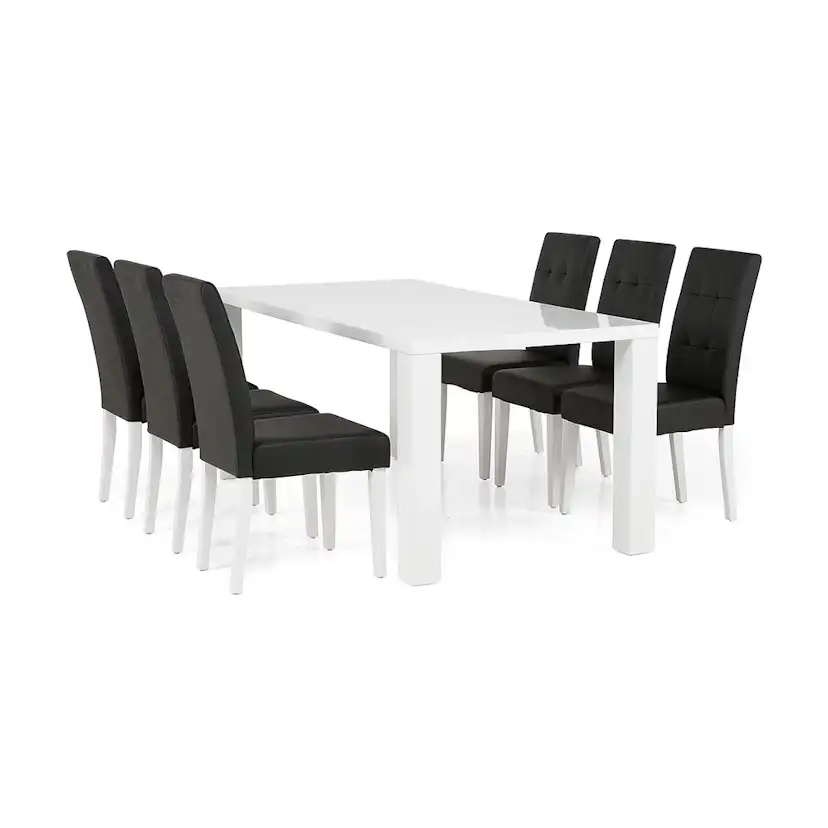 Matgrupp In Living Cibus med 6 Viktor Stol
