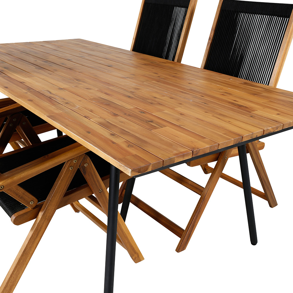 Matgrupp Venture Home Chane med 4 Jimbo Vikbara Matstolar