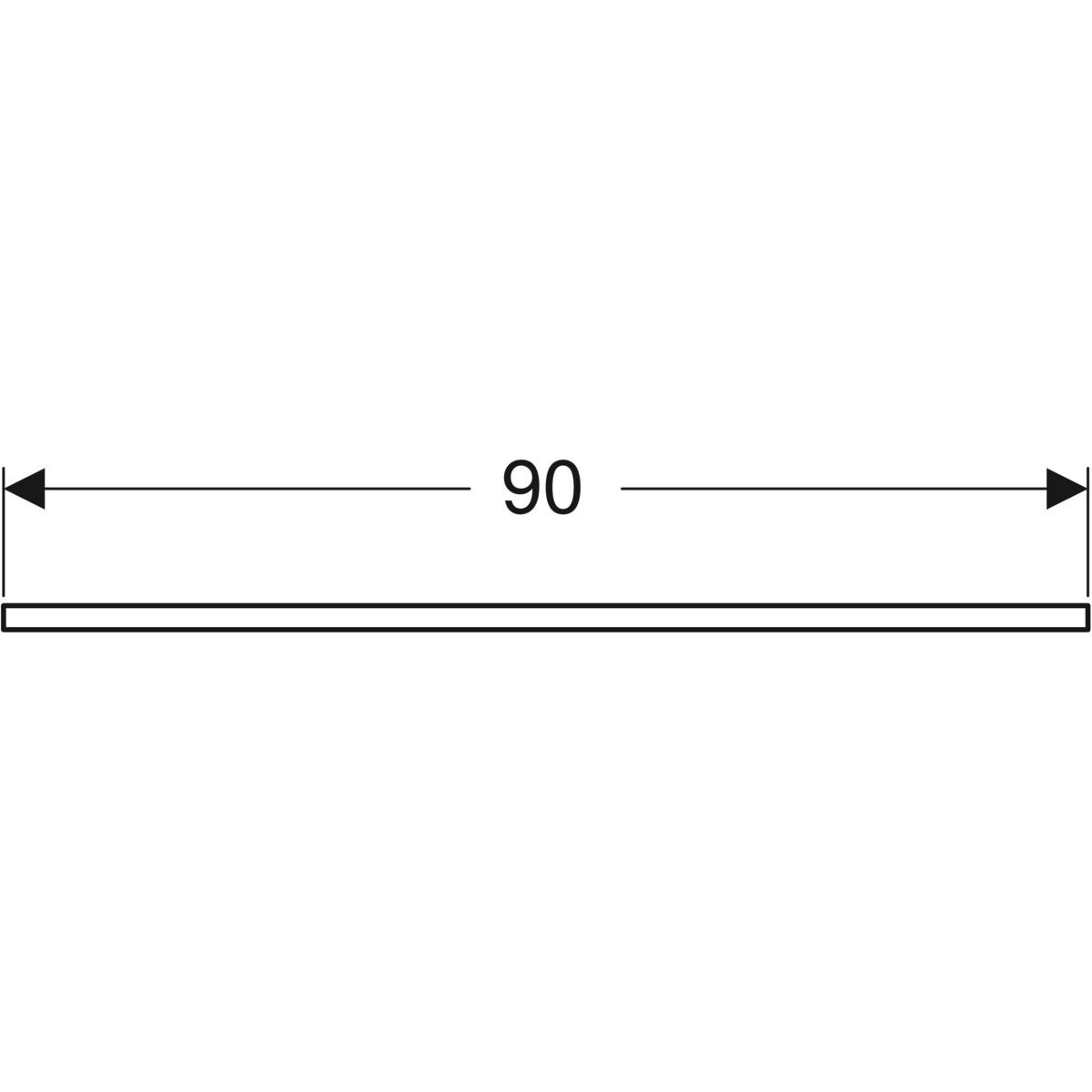Ifö Vinta handdukshållare: T=90cm, Polerat förkromat 900 mm