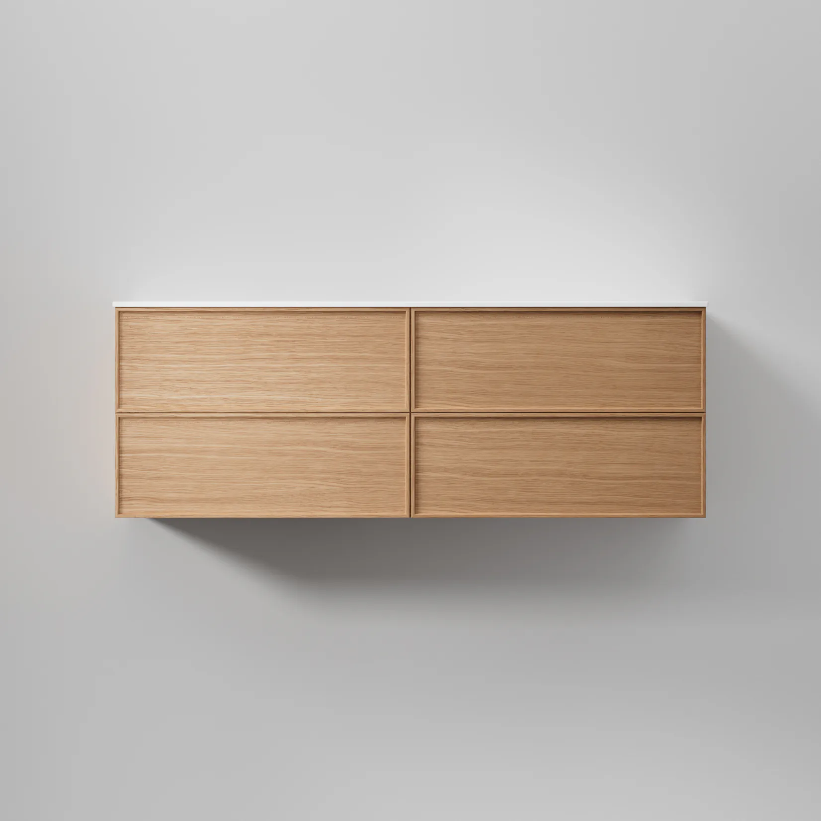 Kommod Core Nema 140 D Natural Oak, 4 Lådor Natural Oak, 1400x456x500 mm