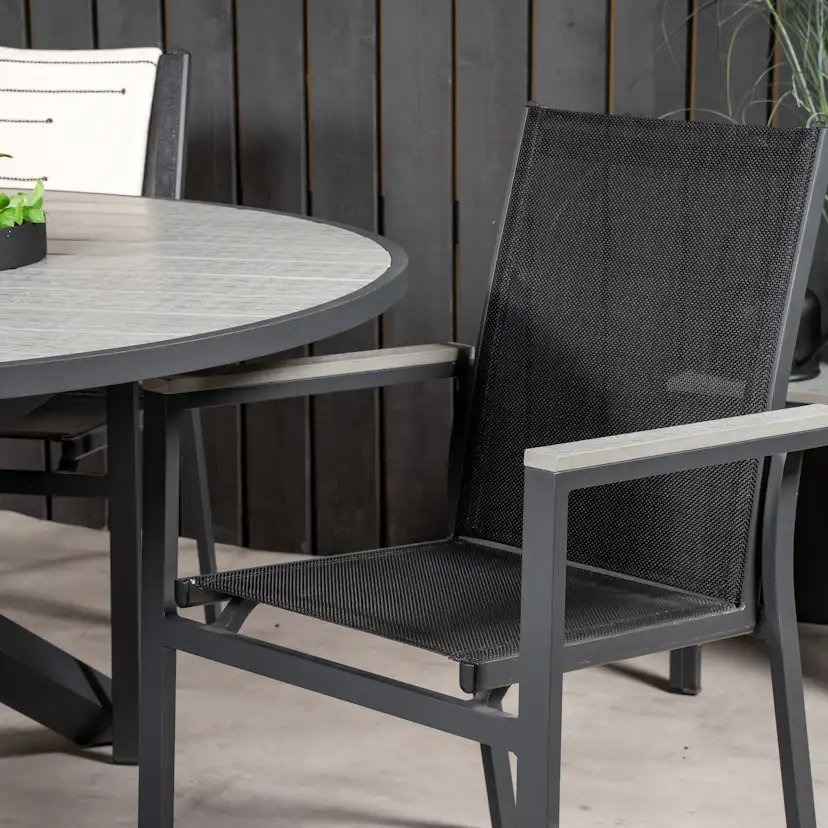 Matgrupp Venture Home Pincy Ø140 med 4 Pincy Stolar