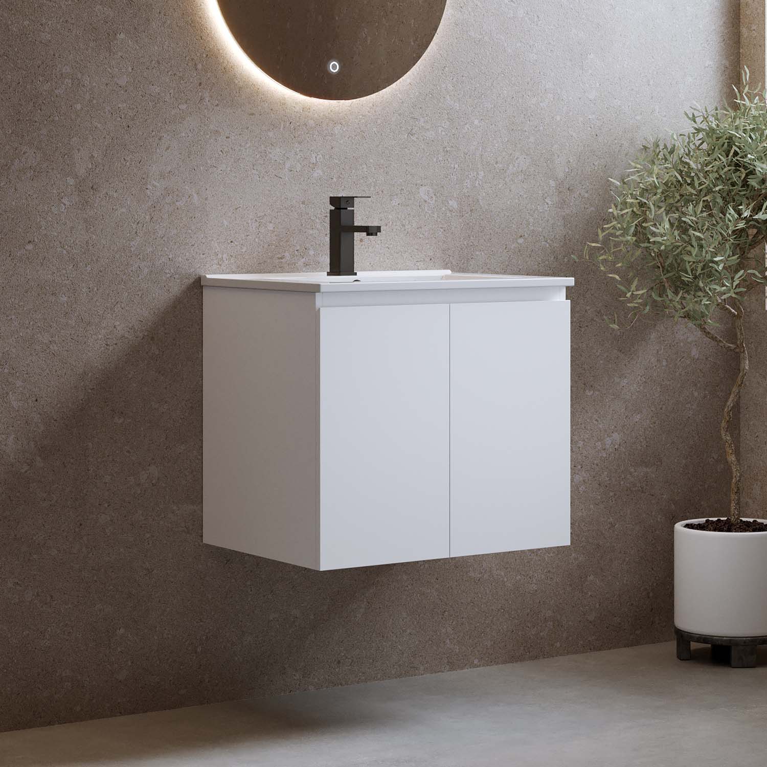 Tvättställsskåp Bathlife Smila med Tvättställ