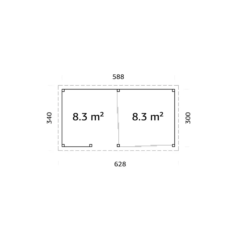 Uterum Palmako Lenna 16,6 m2 Set 407 Slide