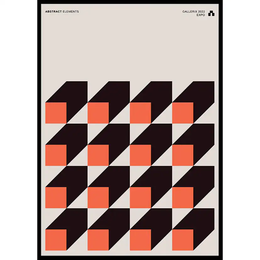 Poster Gallerix Abstract Elements No2