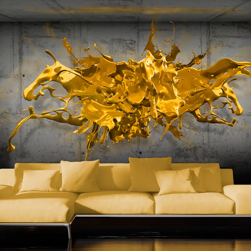 Fototapet Arkiio Yellow Splash