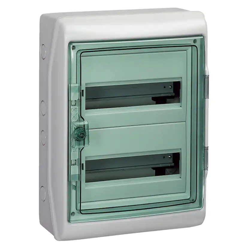 Normkapsling Schneider Electric Mureva Utanpåliggande 2 × 12 Moduler IP65